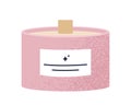 Scented pink candle