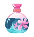 scented pink perfume bottle icon