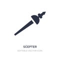 scepter icon on white background. Simple element illustration from Shapes concept Royalty Free Stock Photo