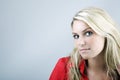 Sceptical beautiful young woman Royalty Free Stock Photo