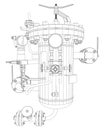 Scetch of heat exchanger