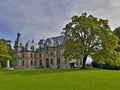 Schadau Castle from Thun, Switzerland. Neo-Gothic Castle build in 1846. Royalty Free Stock Photo