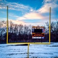 Schaefer Field in Winter Royalty Free Stock Photo