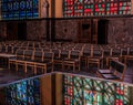 Schaerbeek, Brussels Belgium - Decorated interior in art deco style of the Saint Susanna catholic church Royalty Free Stock Photo