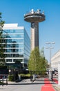 Schaerbeek, Brussels Capital, Belgium - Satelite tower of the national broadcasting company