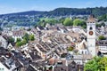 Schaffhausen from above Royalty Free Stock Photo
