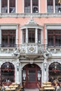 Classic European architecture building with Rocco style Royalty Free Stock Photo