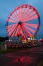 Schaghticoke County Fair NY on a rainy summer night in September