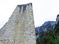 Schalun Castle German Burg Schalun or Ruine Schalun, also known colloquially as Wildschloss Castle in the wild - Vaduz Royalty Free Stock Photo