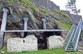 Schalun Castle German Burg Schalun or Ruine Schalun, also known colloquially as Wildschloss Castle in the wild - Vaduz Royalty Free Stock Photo