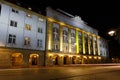 Schauspielhaus theater at night time