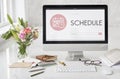 Schedule Appointment Meeting Agenda Planner Concept Royalty Free Stock Photo