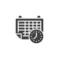 Schedule, appointment vector icon