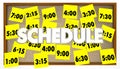 Schedule Appointments Sticky Notes Royalty Free Stock Photo
