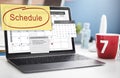 Schedule Calendar Planner Organization Remind Concept Royalty Free Stock Photo