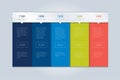 Schedule, chart, price table, template, banner. Infographics element. Vector
