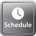 Schedule icon web button Royalty Free Stock Photo