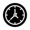 Schedule vector glyph flat icon Royalty Free Stock Photo