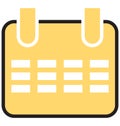 Schedule Isolated Vector Icons That can be easily modified or edit Royalty Free Stock Photo