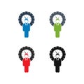 Schedule manager Icon Set. Royalty Free Stock Photo