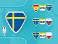 Schedule of national football team of Sweden matches in the European Championship 2020