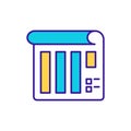 Schedule RGB color icon