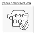 Schedule service line icon