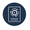 Schedule sheet Vector icon which can easily modify or edit . Royalty Free Stock Photo