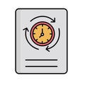 Schedule sheet Vector icon which can easily modify or edit . Royalty Free Stock Photo