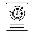 Schedule sheet Vector icon which can easily modify or edit . Royalty Free Stock Photo