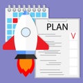 Schedule startup launch plan