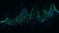 Schedule statistics data, analytical indicator sci-fi background
