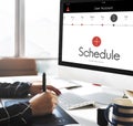 Schedule Time Management Planner Concept Royalty Free Stock Photo