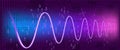 Graph harmonic damped oscillations on binary code background