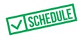 Schedule typographic stamp Royalty Free Stock Photo