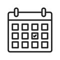 Scheduled Event icon vector image. Suitable for mobile apps, web apps and print media. Royalty Free Stock Photo