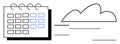 Scheduling and Cloud Storage Integration for Data Accessibility Royalty Free Stock Photo