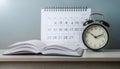 Scheduling and managing appointments, featuring elements like a calendar, clock, and appointment book, symbolizing time management
