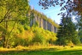 Scheibenberg basalt column in the Erzgebirge