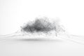 A schematic design illustrates a data cloud, featuring intricate lines that extend outward to symbolize connectivity and