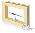 Schematic image. Galvanometer