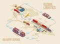 Scheme of global logistics and delivery service