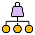 Scheme product icon vector flat