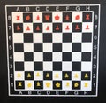 scheme Starting position chess red and white