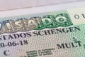 Schengen visa issued by the Embassy of Spain.