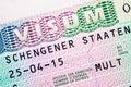 Schengen visa for multiple crossing the border