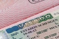 Schengen visa Royalty Free Stock Photo