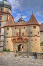 Scherenbergtor in Marienberg Fortress (Castle), Wurzburg, Bayern, Germany Royalty Free Stock Photo