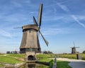 Schermerhorn Museum Mill and second windmill, Stompetoren, Netherlands Royalty Free Stock Photo