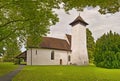 Scherzligen Church from Thun Switzerland Royalty Free Stock Photo